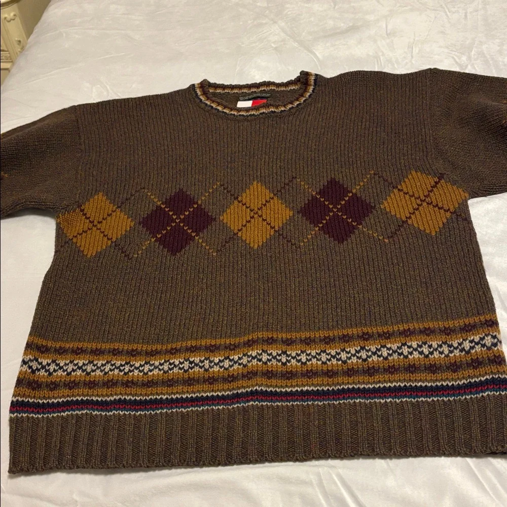 Tommy Hilfiger wool knit crew neck sweater sz.XL - Picture 7 of 10